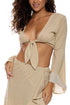 Luli Fama Cosita Buena Bell Sleeve Crop Top